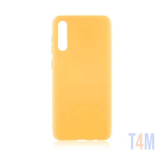 Capa de Silicone para Samsung Galaxy A70 Amarelo
